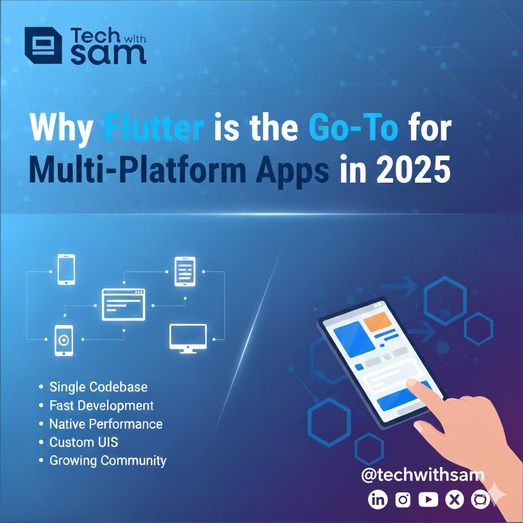 techwithsam_'s tweet image. New Article Alert 🚨
Why Flutter is the Go-To for Multi-Platform Apps in 2025
Read on Medium -> medium.com/@techwithsam/w…
Or on my other blogs: linktr.ee/techwithsam
#techwithsam #flutter #dart #crossplatform