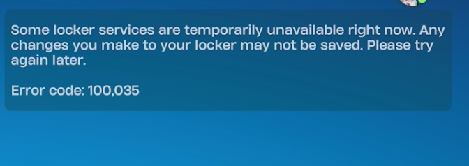 creeperslayer_v's tweet photo. @FortniteStatus i still can not equip anything in my locker https://t.co/ihGPmqUpnz