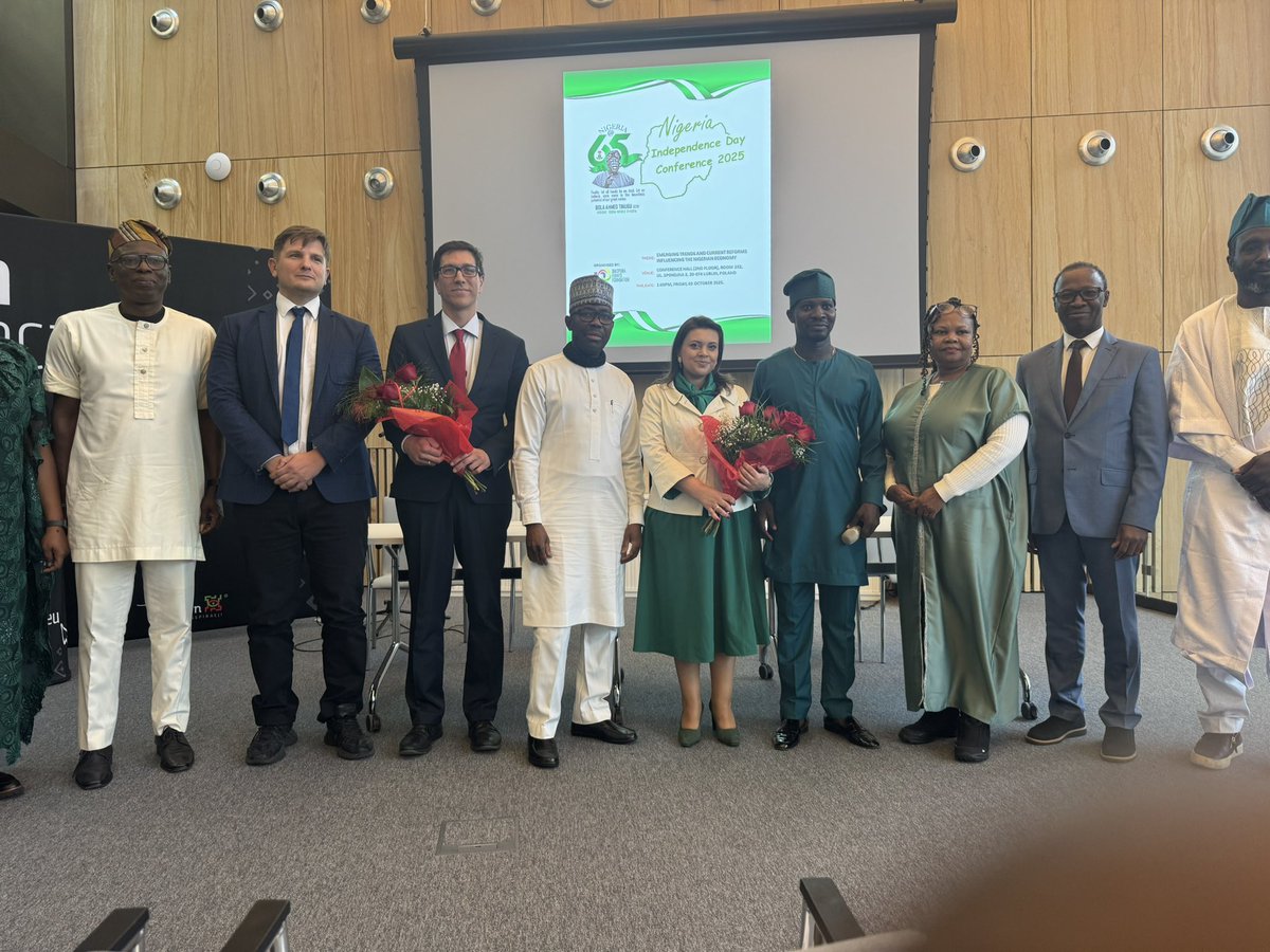 easyniyi's tweet photo. The 65th Nigeria Independence Day Conference in Lublin, Poland was not just an event, it was a bridge connecting cultures, ideas, and people as emphasised at the event by Niyi Aderibigbe's message that as we celebrate Nigeria’s 65th year of independence @abikedabiri https://t.co/RvK12sIxp5