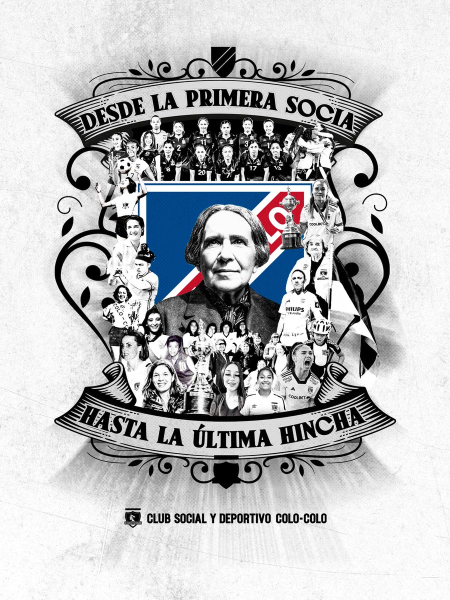 CSDColoColo's tweet photo. Hoy conmemoramos el 161° natalicio de María del Rosario Moraga, primera socia y matriarca del CSD Colo-Colo.

Nacida el 4 de octubre de 1864, madre de los hermanos Arellano, Rosario fue pieza clave en la creación de nuestro club, acogiendo en su hogar las reuniones fundacionales, confeccionando nuestra indumentaria y entregando los valores de nuestra institución. 

Este homenaje reconoce a todas las mujeres, niñas, deportistas y socias que han construido Colo-Colo desde sus raíces 

𝑳𝑨 𝑯𝑰𝑺𝑻𝑶𝑹𝑰𝑨 𝑵𝑶 𝑺𝑬 𝑬𝑺𝑪𝑹𝑰𝑩𝑬 𝑺𝑰𝑵 𝑵𝑶𝑺𝑶𝑻𝑹𝑨𝑺. 𝑪𝑳𝑼𝑩 𝑺𝑶𝑪𝑰𝑨𝑳 𝒀 𝑫𝑬𝑷𝑶𝑹𝑻𝑰𝑽𝑶 𝑪𝑶𝑳𝑶-𝑪𝑶𝑳𝑶 🏴🏳️