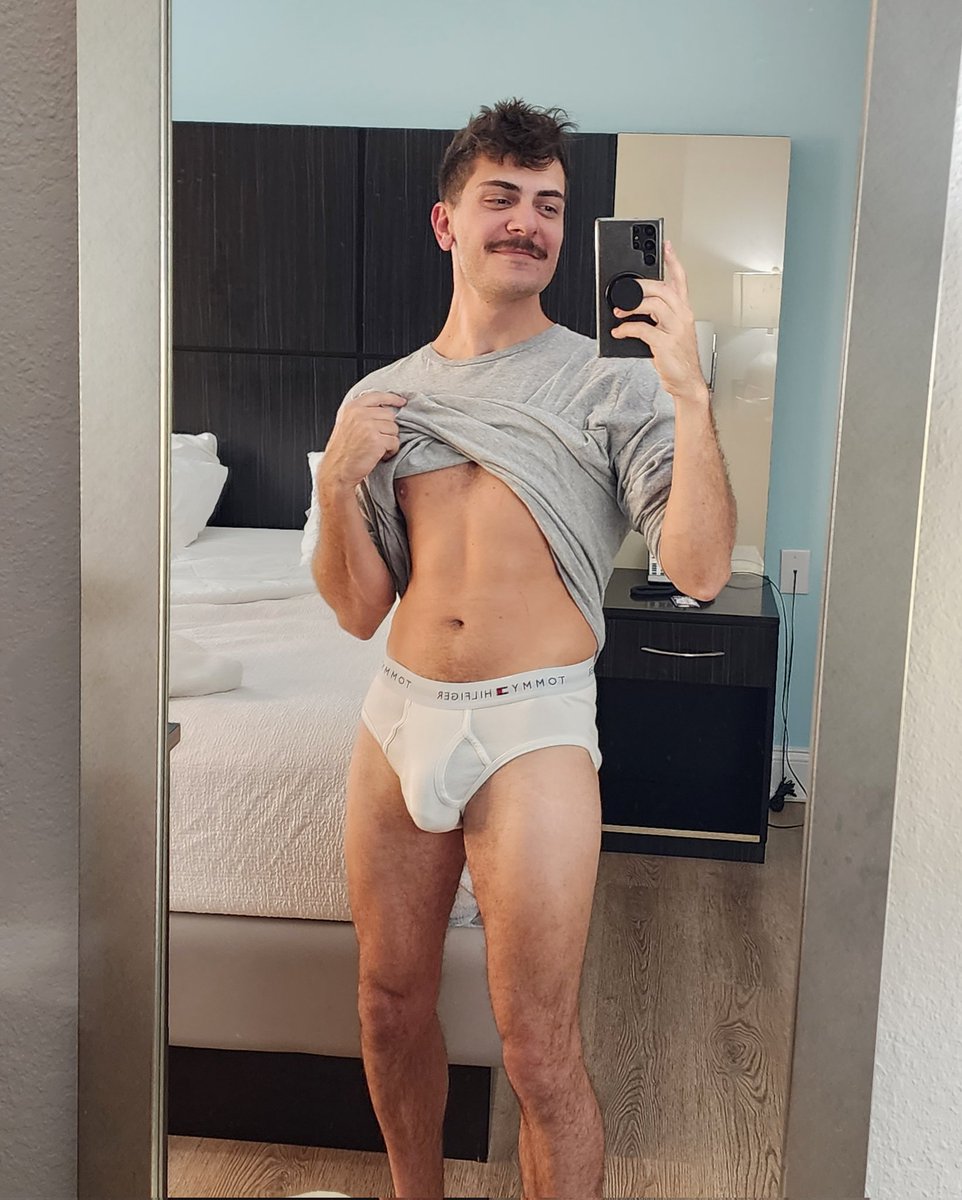 Hotel selfies in #tightywhities just hit different