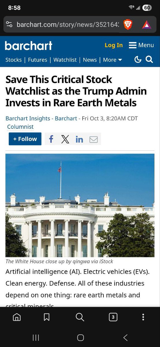 $DTREF Trump's #Colloseum Rare Earth Project is READY.

barchart.com/story/news/352…