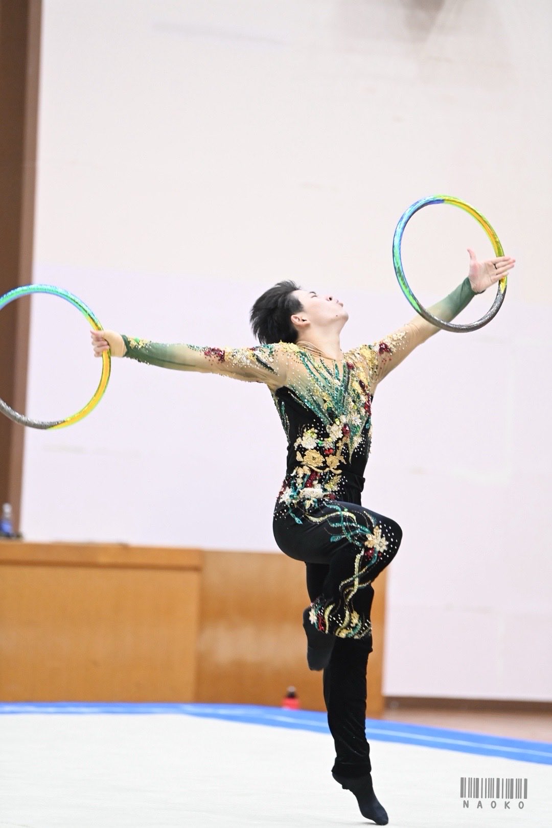 春日体操ビブス 団体優勝！】第77回全日本体操団体選手権 跳馬 北園丈琉 杉野正