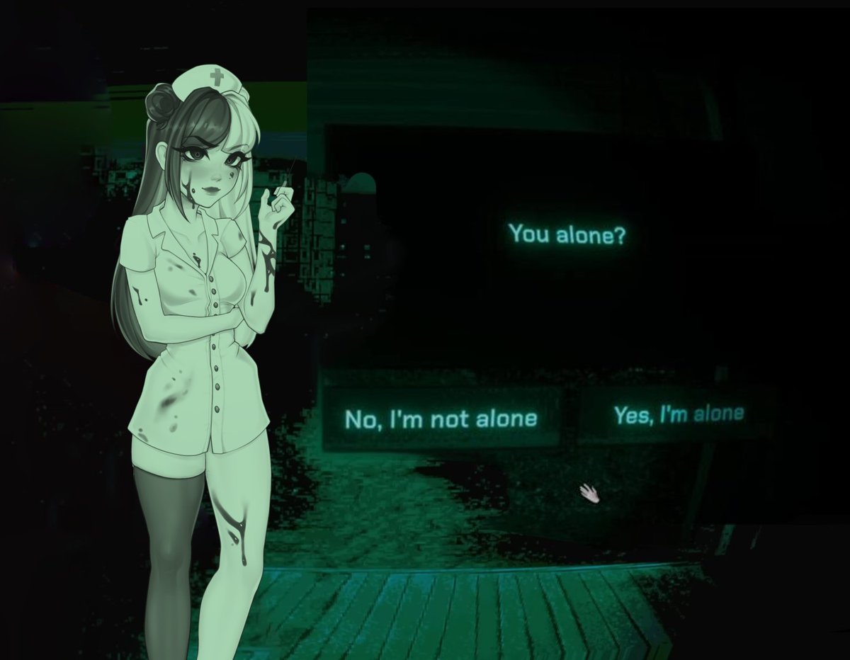 She just wants to nurse you back to health...
Madeline from Harem in Another World in  #noimnotahuman