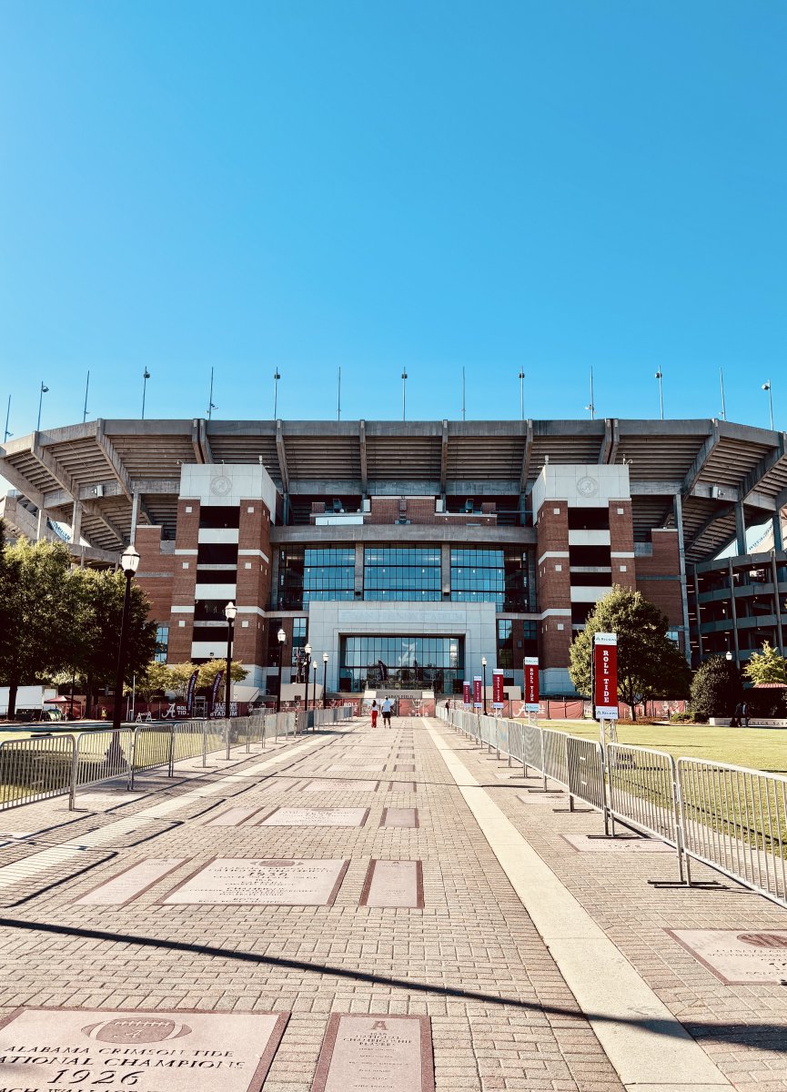 uagameday's tweet photo. Saban Field at Bryant-Denny Stadium gates open at 12:30pm! 

Roll through the gates with ease: 
🎟️ Download your mobile tickets 
🚫 Review the prohibited items list 
⚪️ Utilize a clear bag 

https://t.co/2x8qbjAXDP #RollTide #BamaGameday https://t.co/hGHXkOElDz