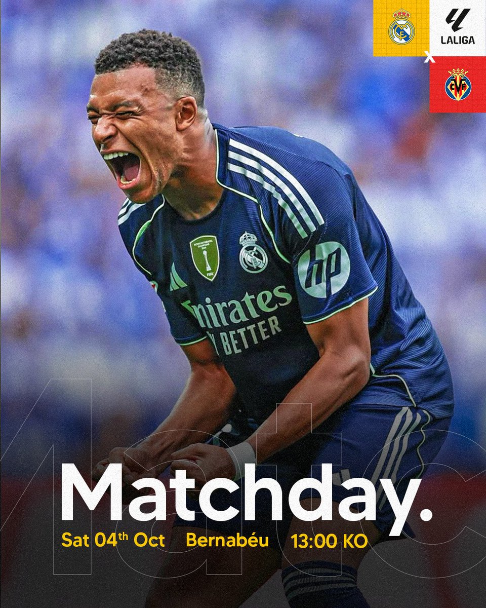 JorgeRaulPaz's tweet image. 🙌 ¡DÍA DE PARTIDO! 🙌
Real Madrid 🆚 Villarreal CF

🕰️ 13:00 GMT
🏟️ Estadio Santiago Bernabéu
#️⃣ #LaLiga
👉#RMAVIL