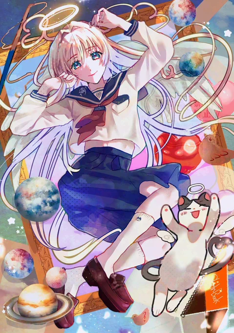 天使の日なので そっとOCの天使も載せる