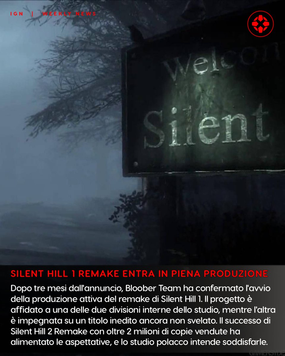 IGNitalia's tweet photo. #SilentHill1Remake entra ufficialmente in piena produzione: è la priorità di Bloober Team. https://t.co/lspqNmi3Jf https://t.co/CWrIwQVQAv