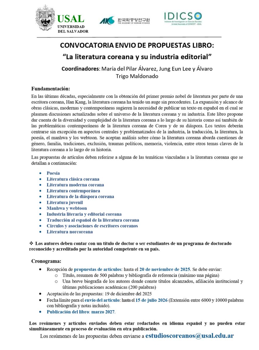 Centro de Investigación en Estudios Coreanos, CIEC tweet media