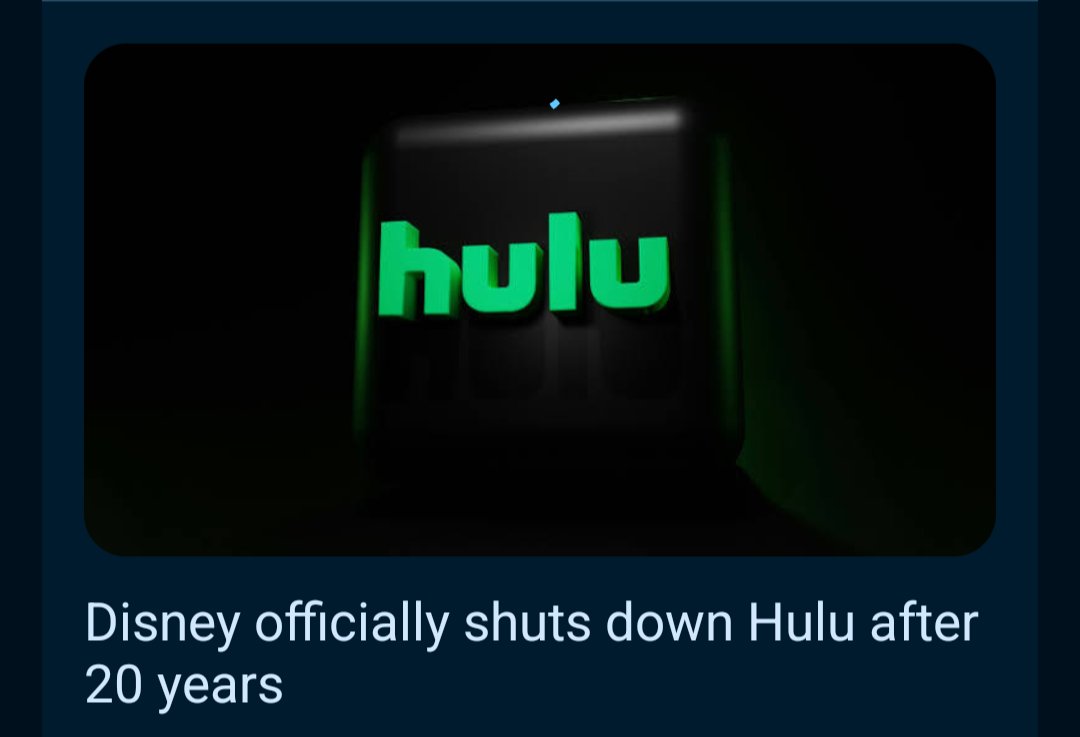 HaloTutor's tweet image. can articles stop using #clickbait titles? Disney + bought the rights to Hulu. Hulu app by ITSELF has been discontinued. You can FIND HULU ON DISNEY +