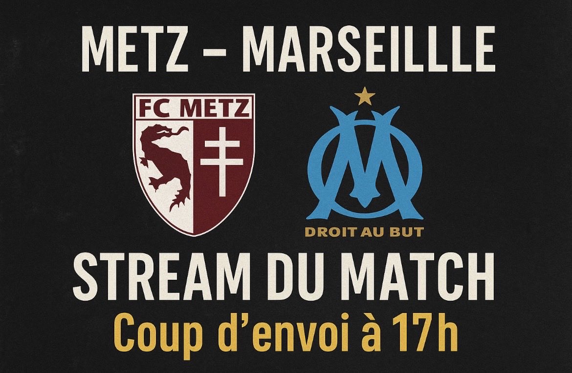 landtvlive16's tweet photo. 📺 STREAM DU MATCH METZ – MARSEILLE 🔥

Coup d’envoi à 17h, le lien est déjà prêt 👉 en bio !
L’OM doit confirmer aujourd’hui 💪⚽️

🎁 LIKE + RT pour être accepté direct dans le live !

#OM #TeamOM #MetzOM #Ligue1UberEats https://t.co/8Q7Ngm5tf7