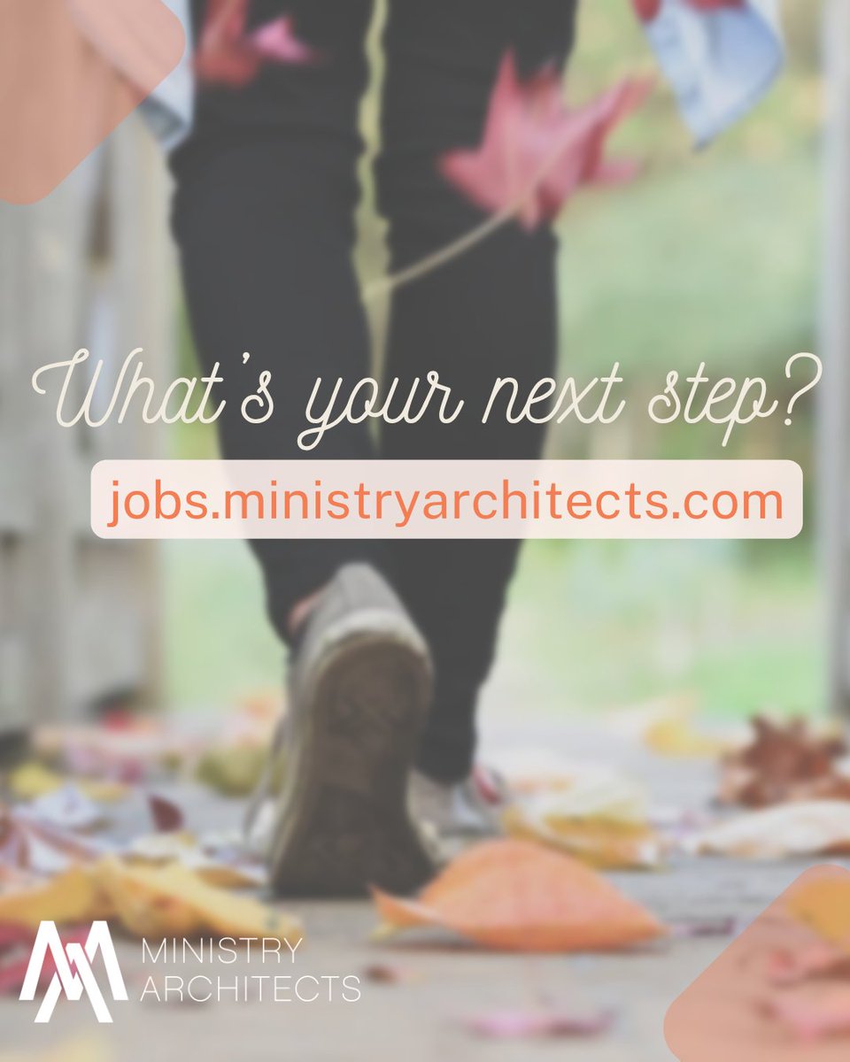 What’s your next step? Whether you’re a church searching for a leader or a leader seeking a new call, our Search department can walk alongside you. jobs.ministryarchitects.com