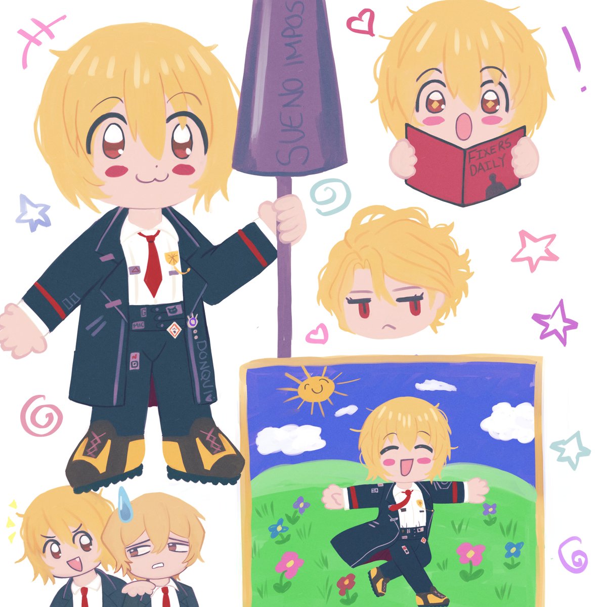 kos_mosluvr's tweet photo. i havent really posted anything lately bc ive been so busy but heres some little dons i finally got around to finishing.. yay 
#limbuscompany https://t.co/zMJOchNqfj