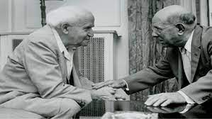 decalvalls's tweet photo. @CNICatalunya Pau Casals (a la dreta), a Israel, amb el seu gran amic David Ben Gurion, l'artífex de la independència d'Israel. https://t.co/6lbnsHGGGe