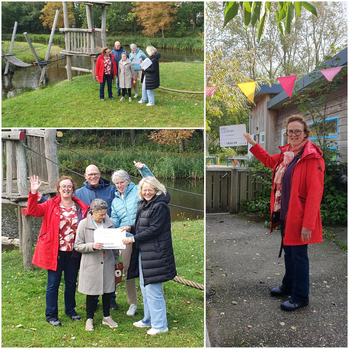 Wat een FAN-TAS-TISCH bedrag kregen we van #raboclubsupportLH vandaag, voor een nieuwe brug! Bedankt <a href="/rabobank/">Rabobank</a> en Petra voor het uitreiken! #RaboClubSupport