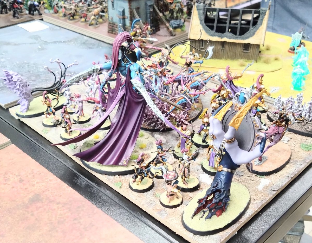Myamo365's tweet photo. WHS町田　アーミーズオンパレード設置してきました。
#whs町田 #アーミーズオンパレード #warhammer #ウォーハンマー 　
#WarhammerCommunity 
#Slaanesh https://t.co/aSnsDE6yc1