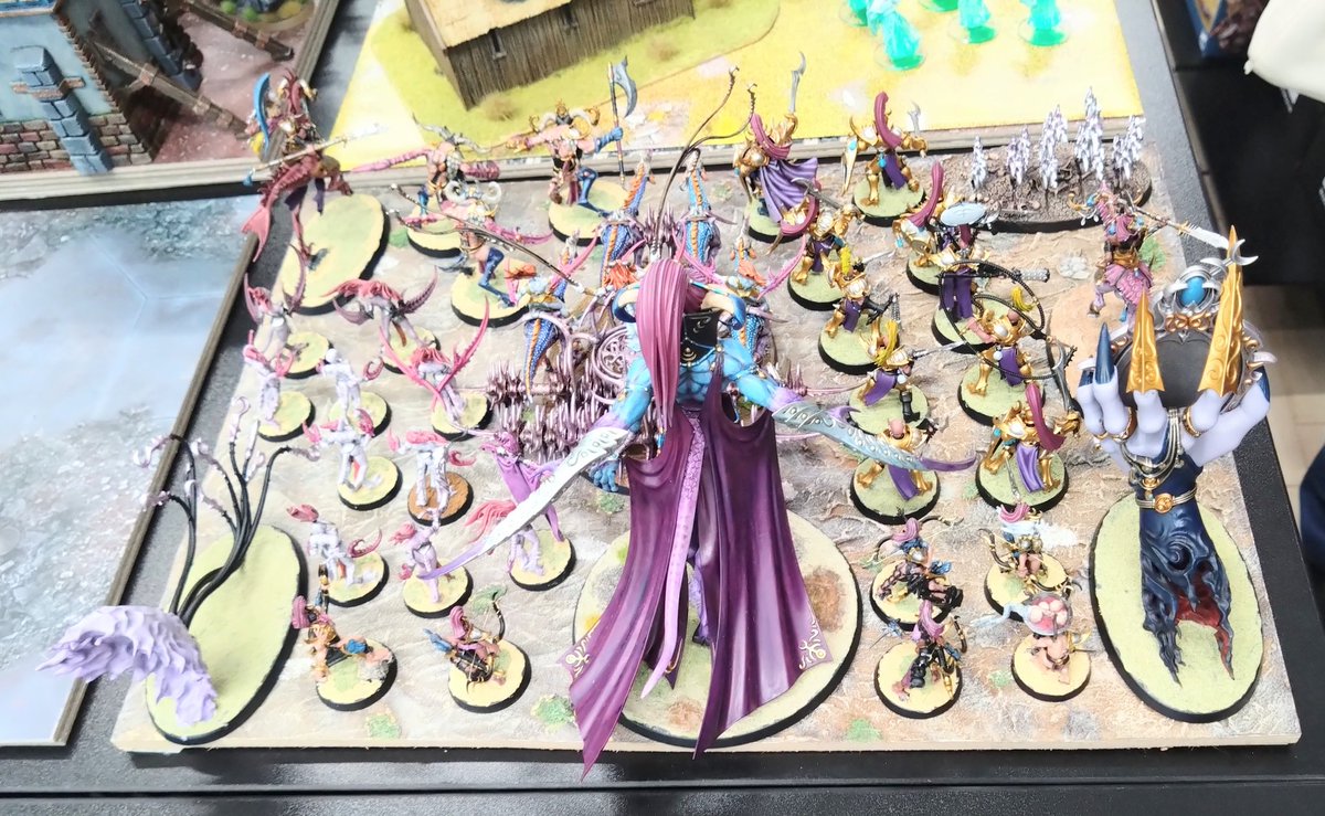 Myamo365's tweet photo. WHS町田　アーミーズオンパレード設置してきました。
#whs町田 #アーミーズオンパレード #warhammer #ウォーハンマー 　
#WarhammerCommunity 
#Slaanesh https://t.co/aSnsDE6yc1