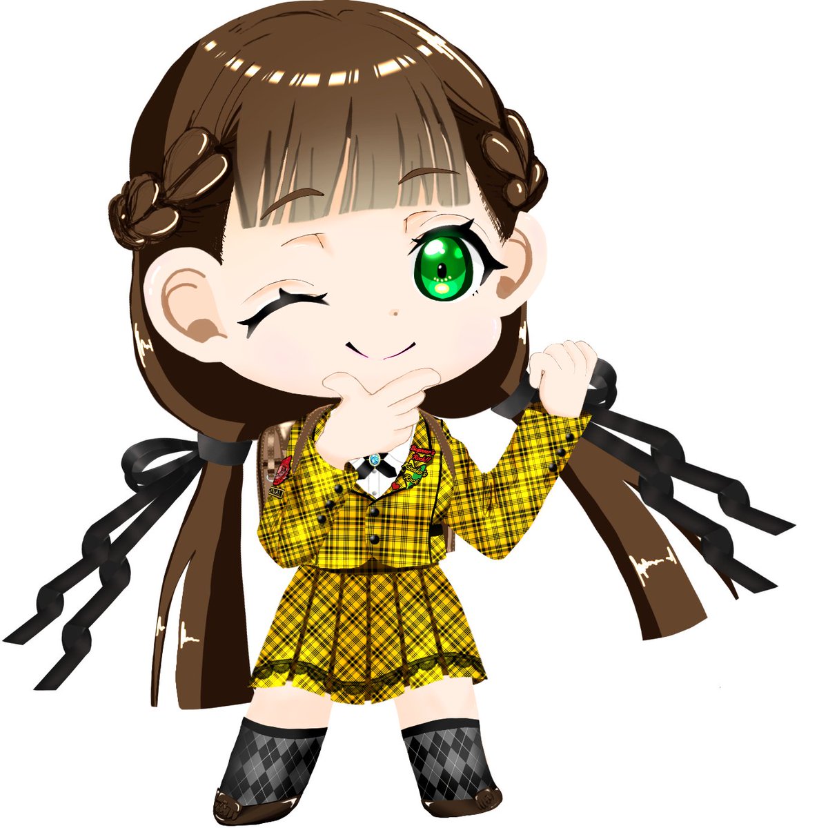 mayu09122's tweet photo. キャラ完成！
 #ラブライブ
 #桜小路きな子
 #アイビスペイント
 #キャンバ
 #ミニキャラフォーマット https://t.co/KrV16O4zdI