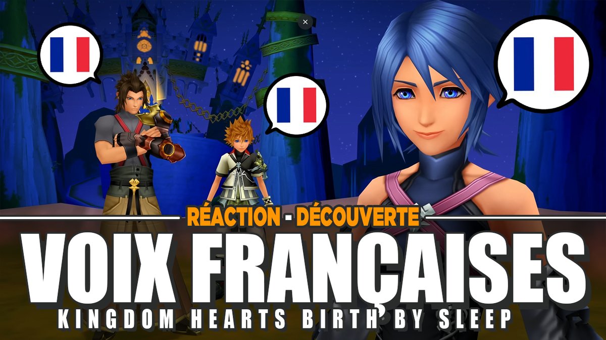 Après avoir mené à bien le projet de doublage FR de KHIII, <a href="/MichiyoFandub/">Joanna Saveri</a> renouvelle l’exploit avec une nouvelle équipe sur #KINGDOMHEARTS Birth by Sleep ! ❤️

Rendez-vous ce soir à 20h pour un live réaction/découverte sur YouTube :)
▶️ youtube.com/watch?v=wRqOOK…