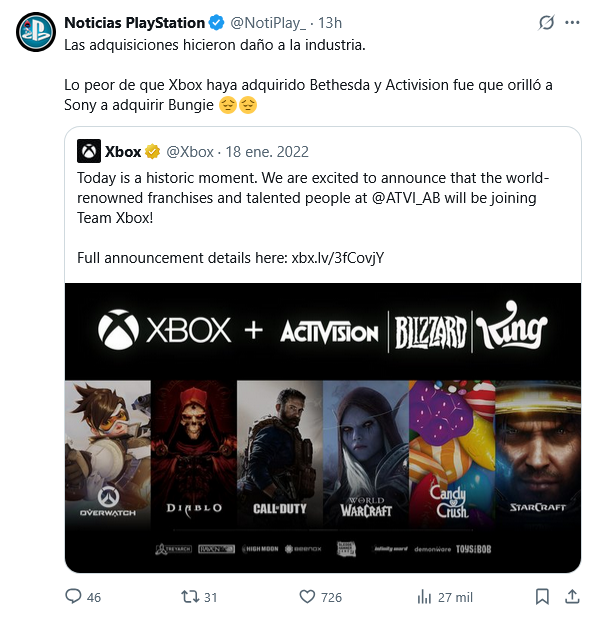 ketocor88's tweet photo. Al final creo que lo peor fue #Activision
#Ripgamepass #Xbox https://t.co/O7EU2DFWZi