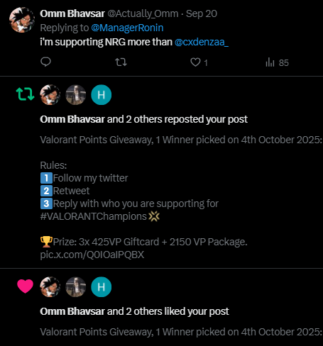 Rahul 'Ronin' Sunil tweet media