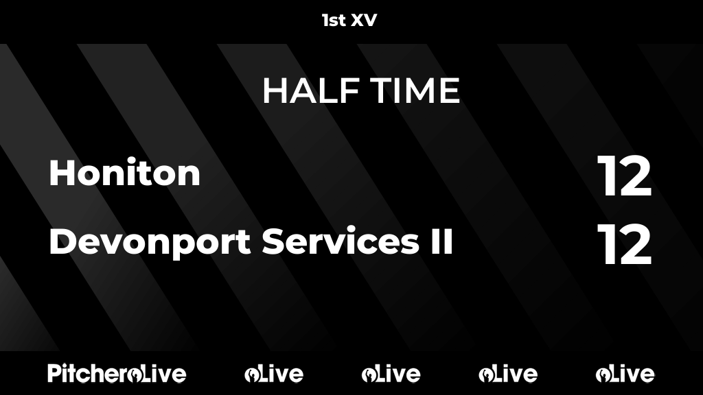 HALF TIME: Honiton 12 - 12 Devonport Services II
#HONDEV #Pitchero
honitonrfc.com/teams/23380/ma…