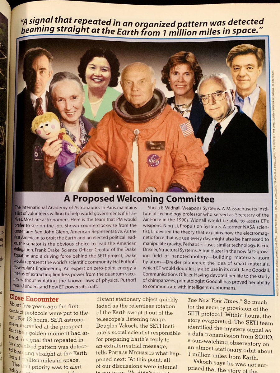 This Popular Mechanics from 2004 has crash landed in the UFO library! 🛸💥 👁️🛸 #UFOs #UFOX #UFOLibrary #UFOCulture #UFOHistory #Ufology #StudyUFOs 📚 

Hal for alien ambassador? 🤔👽
