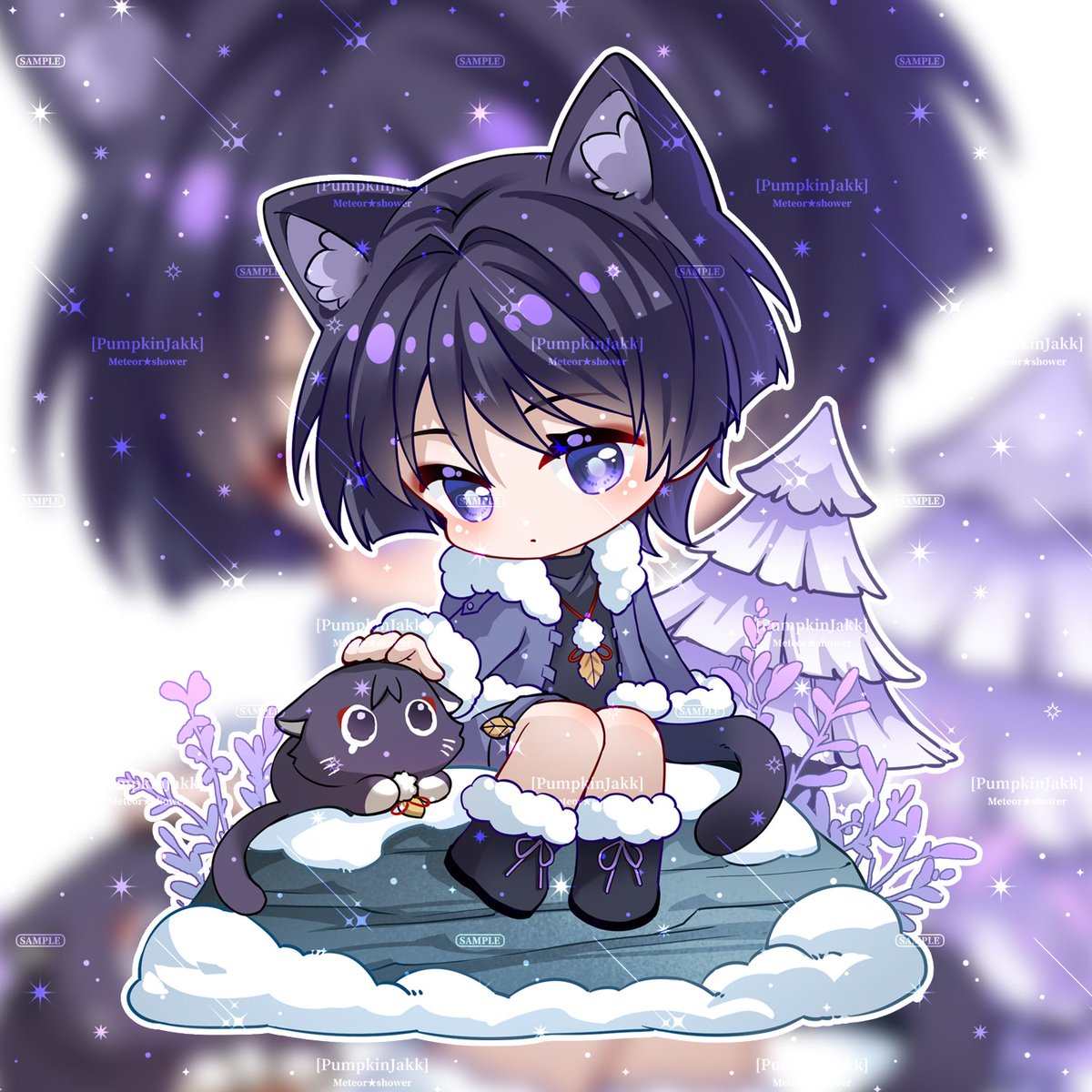 pumpkinjakk's tweet image. 冬日绒绒系列
猫猫散
#GenshinImpact #wanderer #流浪者