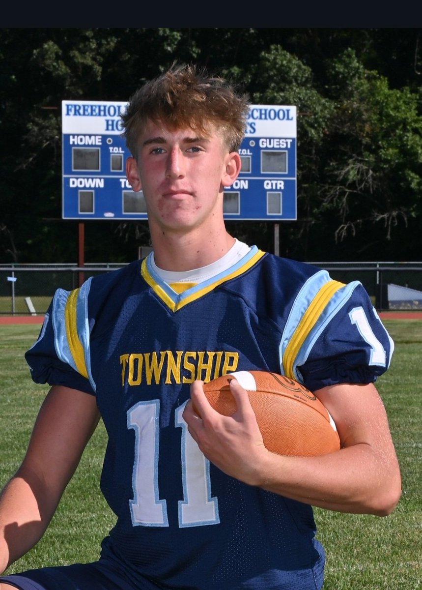FTHSfootball's tweet photo. Career Record 🏈 
Junior Jake Schutzel with 3 TD receptions vs. Barnegat now becomes the school career leader with 15 career TD receptions. @TownshipScores @JSSInsider 
#1BEAT Who Do We Play For......TOWNSHIP https://t.co/hWIyyyX9YC
