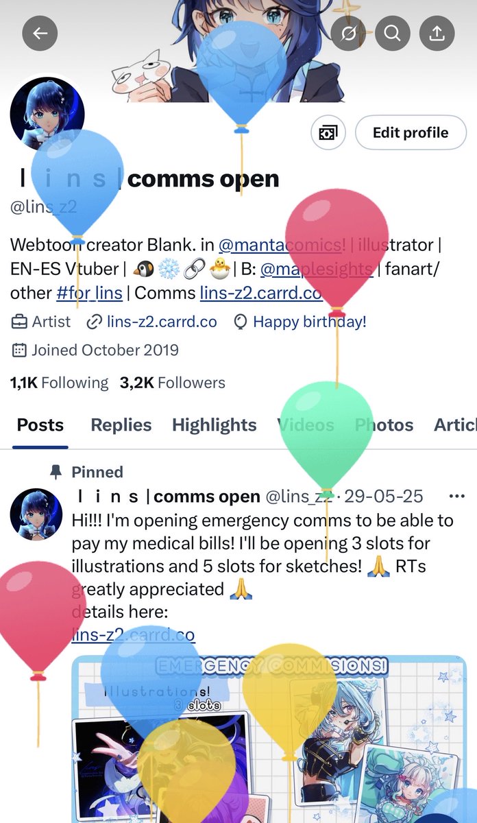 lins_z2's tweet image. Its world animal day! Oh, and also I became older lol.

There won’t be a baking stream + bday stream this year cuz the fix for my audio issues has yet to arrive 😭. But it’s on its way and will be back to streaming soon!!!