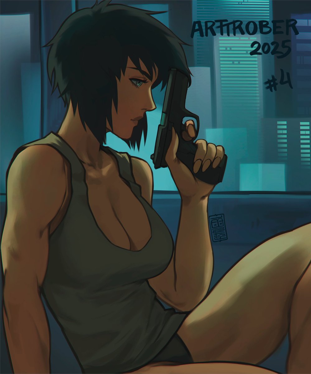 astrubal_'s tweet image. Motoko Kusanagi - Arttrober Day 4 

#arttrober2025 #Ghostintheshell #art #illustration