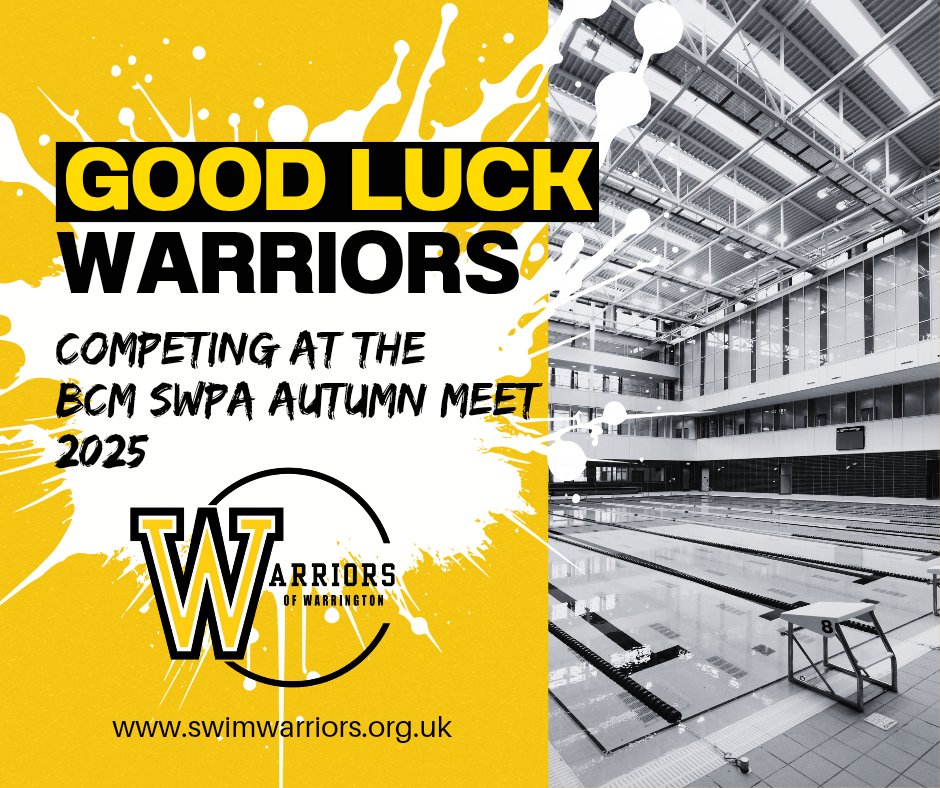 Good luck to all our amazing swimmers competing in Wigan over the weekend 💪💛🙌