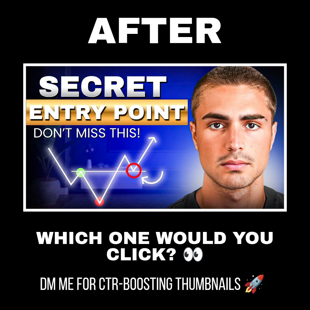 ClickBoostWorks's tweet image. Before vs After Thumbnail 🔥
First impressions matter.
Which one grabs your attention more? 👀
👉 DM me for clickable thumbnails that boost CTR 🚀

#youtubethumbnails #ctrboost #graphicdesigner #youtubegrowth #contentcreators #youtubedesign