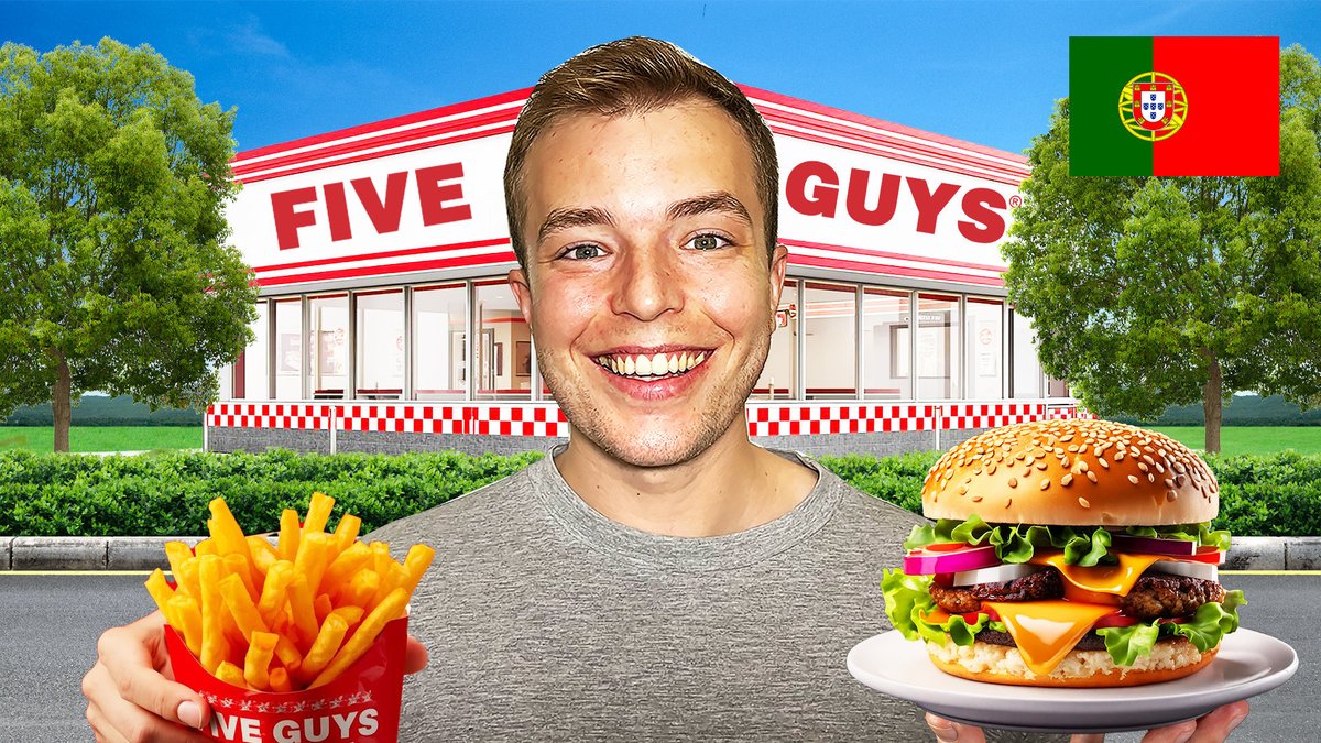 FIVE GUYS em PORTUGAL 🇵🇹 
Vale a pena? 👀

youtu.be/VsSpMtHFWBY?si…