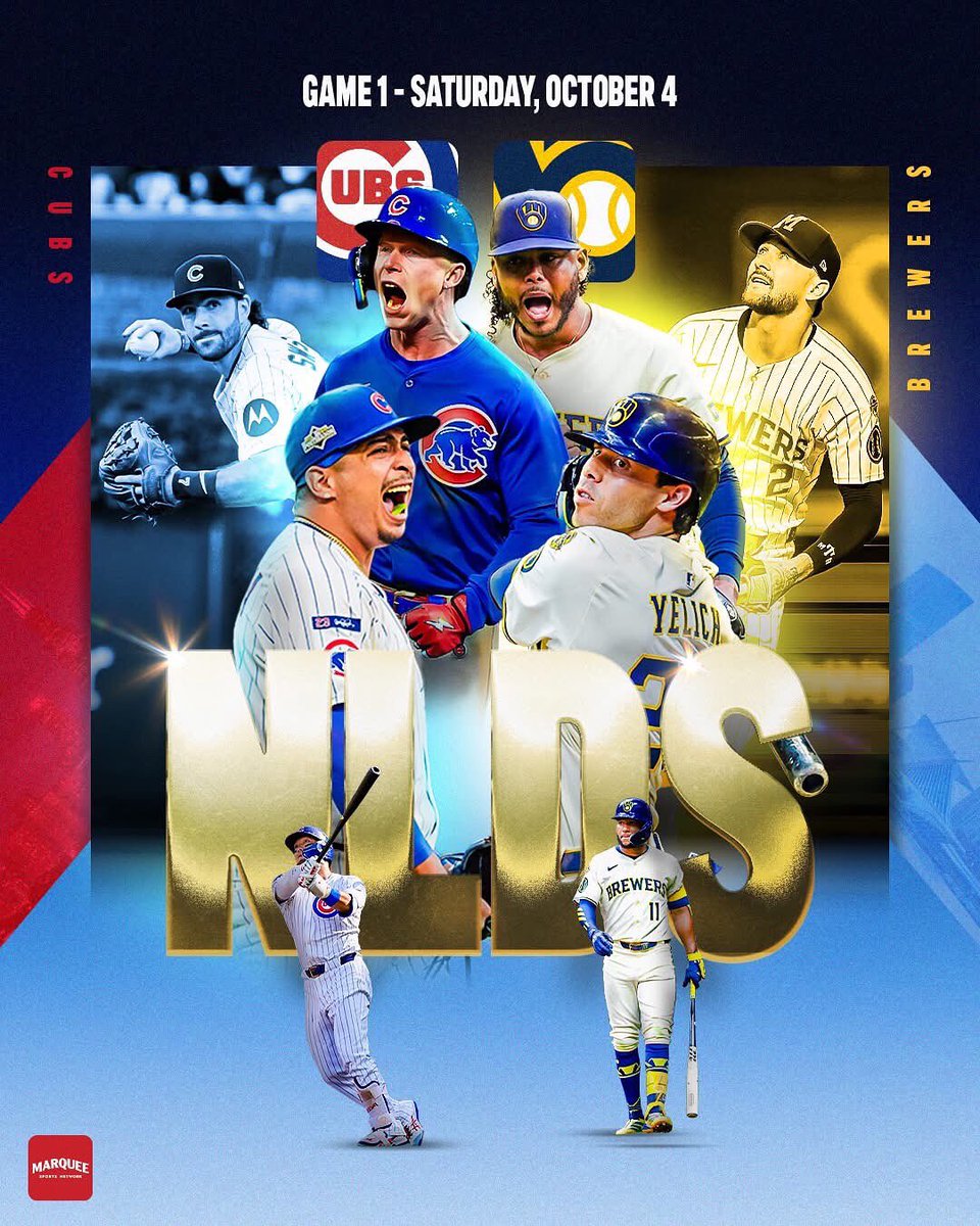 The @cubs take on the Brewers in the start of the #NLDS today! Going to be a tough series. Cubs took the season series but the Brewers went on a tear the whole second half of the season. #gocubsgo