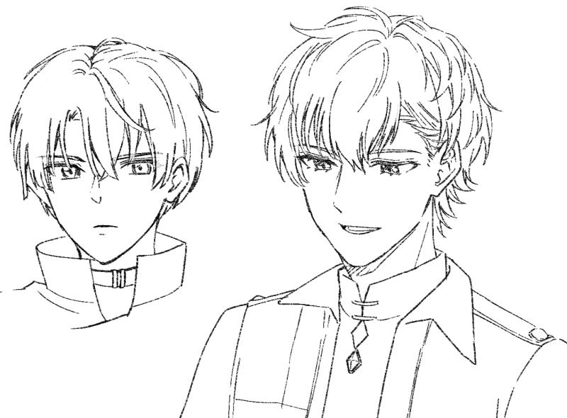 ホチ家でまほステ見ながら落書き。エイトリくんもまほやくくんも作画コスト高過ぎて泣いちゃった。同人してる方々すげぇですよ。
都築さんは今まででいちばん都築さんぽく描けた気がする👍 