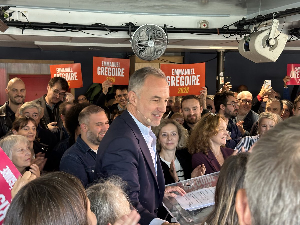 Fédération de Paris du PS 🌹 (@ps_paris) on Twitter photo “Maire, j’en prends l’engagement, Paris ne s’abandonnera ni au repli, ni au déclin.
Nous ferons une ville à l’image de ses habitants : solidaire, ouverte, inventive, populaire, féministe, écologique.”
👏 Merci <a href="/egregoire/">Emmanuel Grégoire</a> ! “Maire, j’en prends l’engagement, Paris ne s’abandonnera ni au repli, ni au déclin.
Nous ferons une ville à l’image de ses habitants : solidaire, ouverte, inventive, populaire, féministe, écologique.”
👏 Merci <a href="/egregoire/">Emmanuel Grégoire</a> !