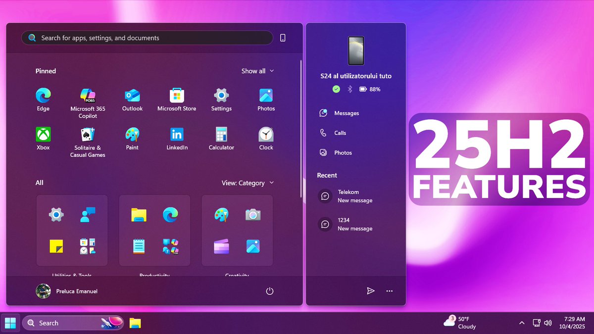 itstechbased's tweet image. How to Enable All New Features in Windows 11 25H2 (Official Release)
More info: youtu.be/SOU6pKBb6NQ