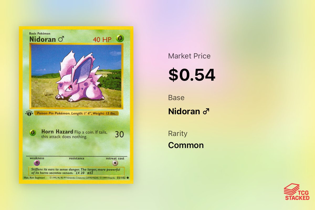 TCGStacked's tweet image. Day 32 - Here are some of the top Nidoran (male) cards in all of Pokemon. 

If I missed your favorite Nidoran card, let me know in the comments!