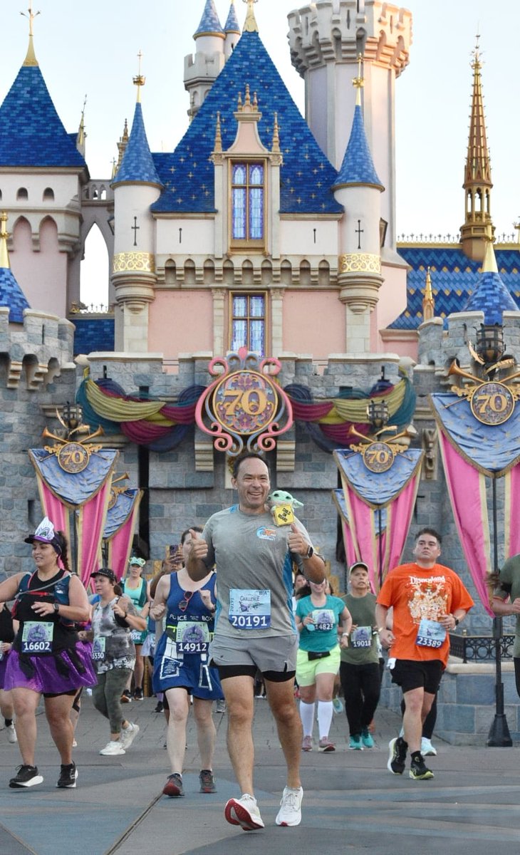 dauger's tweet photo. The day after running the 10K, I ran the Disneyland Halloween Half Marathon 2025 in 90% humidity 💦 with two great friends and had a great time! 

And I brought the foundling to his kind. This is the way. https://t.co/WBjdzgq3nF