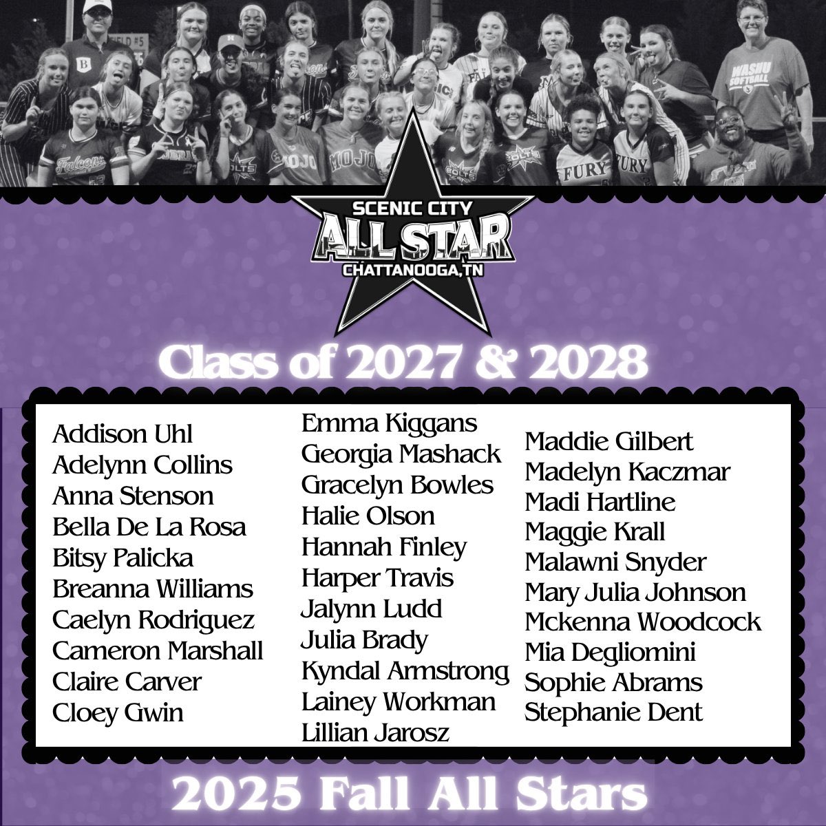 Looking forward to playing in the Scenic City Fall All-Star Game along with my teammates Sophie and Stephanie!  OFC Heat 08 representing!!  💪🏻💙🧡