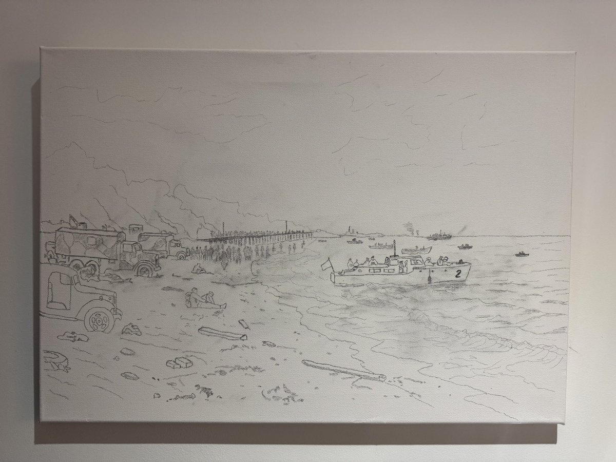 Here’s my second go at painting Gerfalcon ⛵️. A little better this time, but I’m definitely too shaky for drawing — straight horizontal lines are a nightmare. YouTube hasn’t helped either… 😅