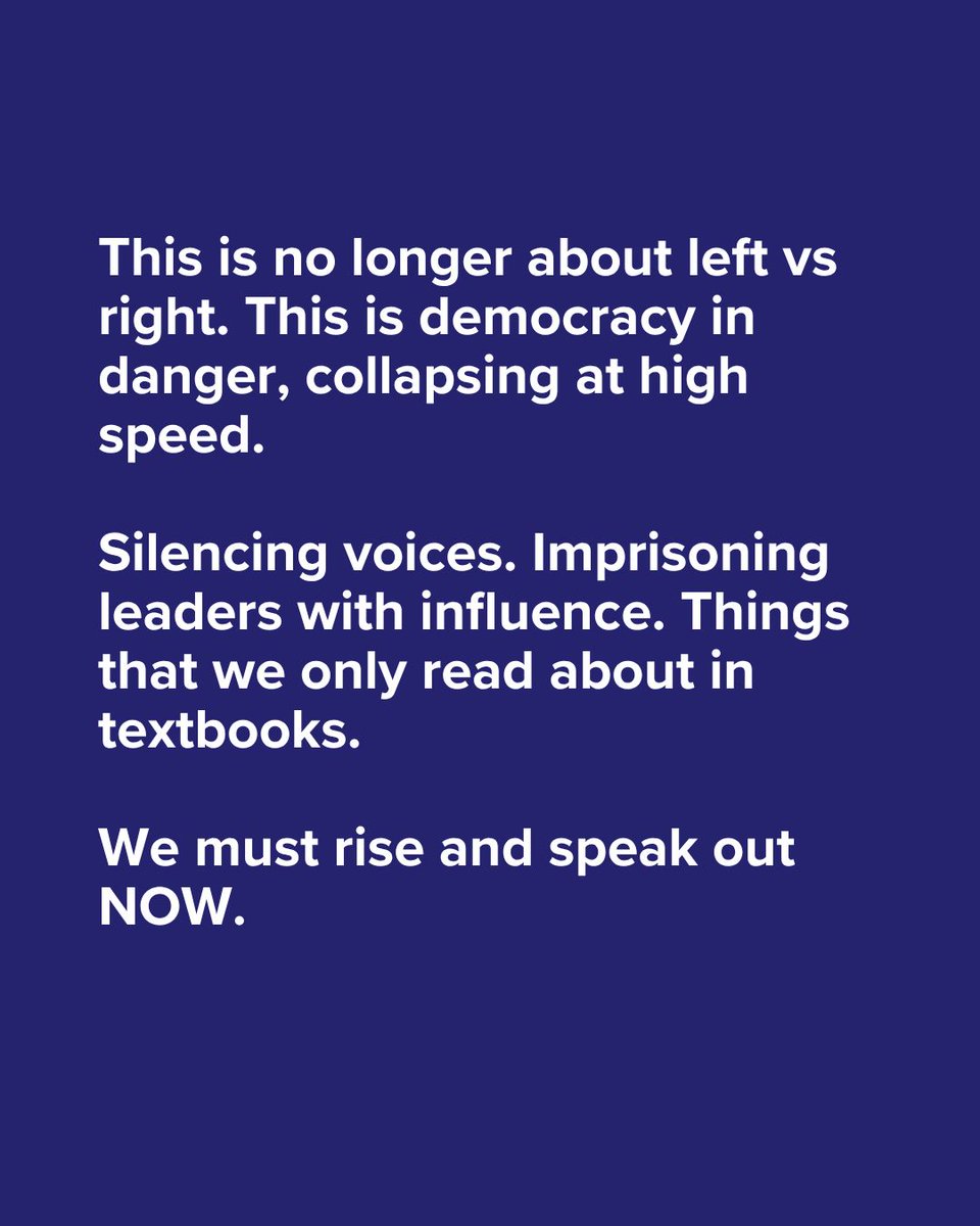 "This is no longer about left vs right. This is democracy in danger, collapsing at high speed."

They're not hiding it anymore. They're doing it in broad daylight because they know nobody will stop them.

RT this thread. The world needs to know what's happening.