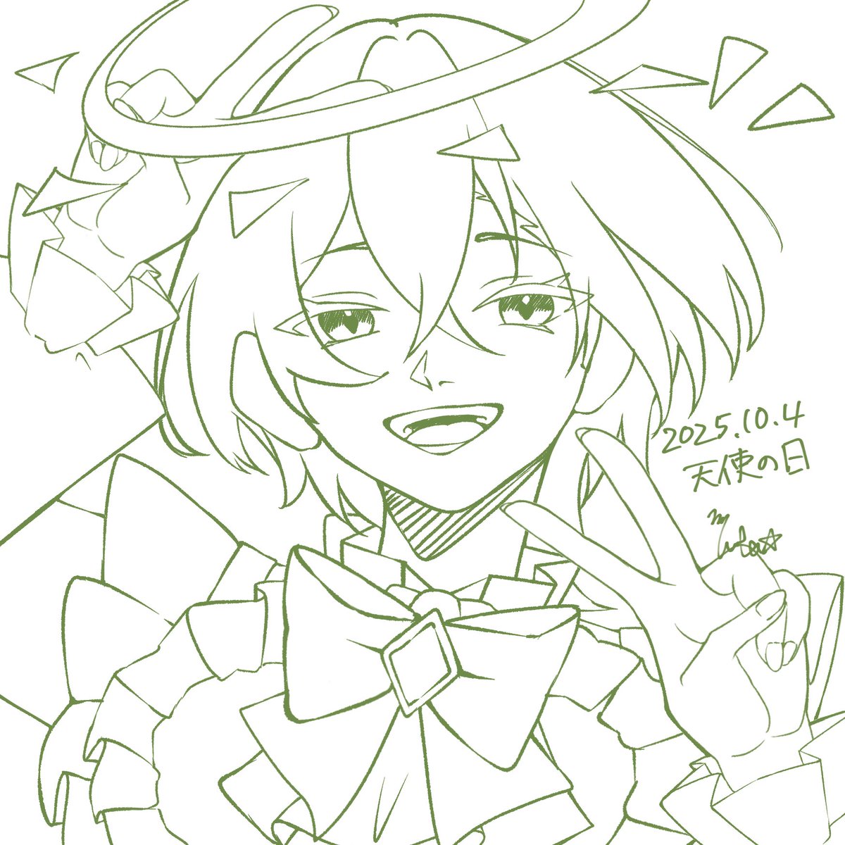 10月4日 天使の日 #イラスト