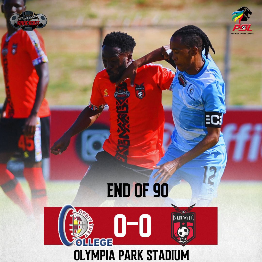 𝑹𝒆𝒔𝒖𝒍𝒕𝒔| #CarlingKnockout 

Orbit College and TS Galaxy off to extra time. 

#LimSportsZone