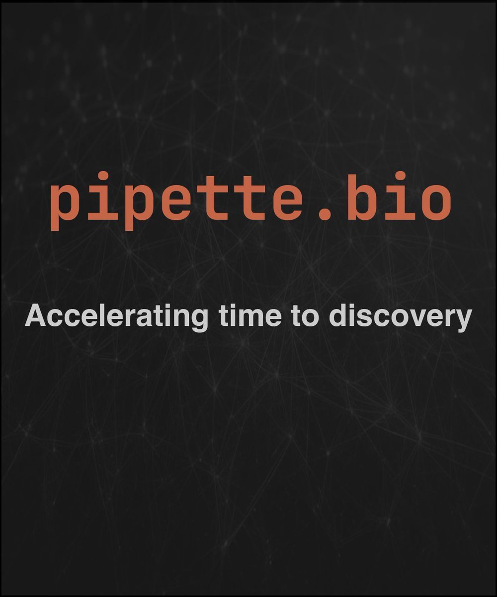 pipette_bio's tweet image. Pipette means no more emailing back-and-forth with bioinformatics cores. Upload, describe, get results. Collaboration, simplified.
#LabProductivity #BioinformaticsAI #pipette