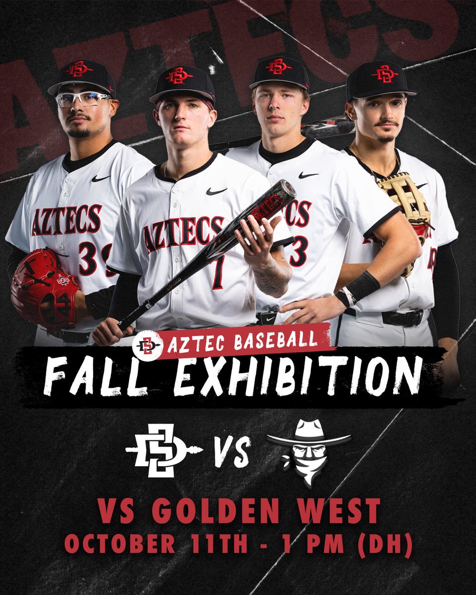 Catch a sneak peek of your 2026 Aztecs at Tony Gwynn Stadium! ⚾️ #GoAztecs

⏰ 1 PM
📍 Tony Gwynn Stadium
🎟️ FREE Admission