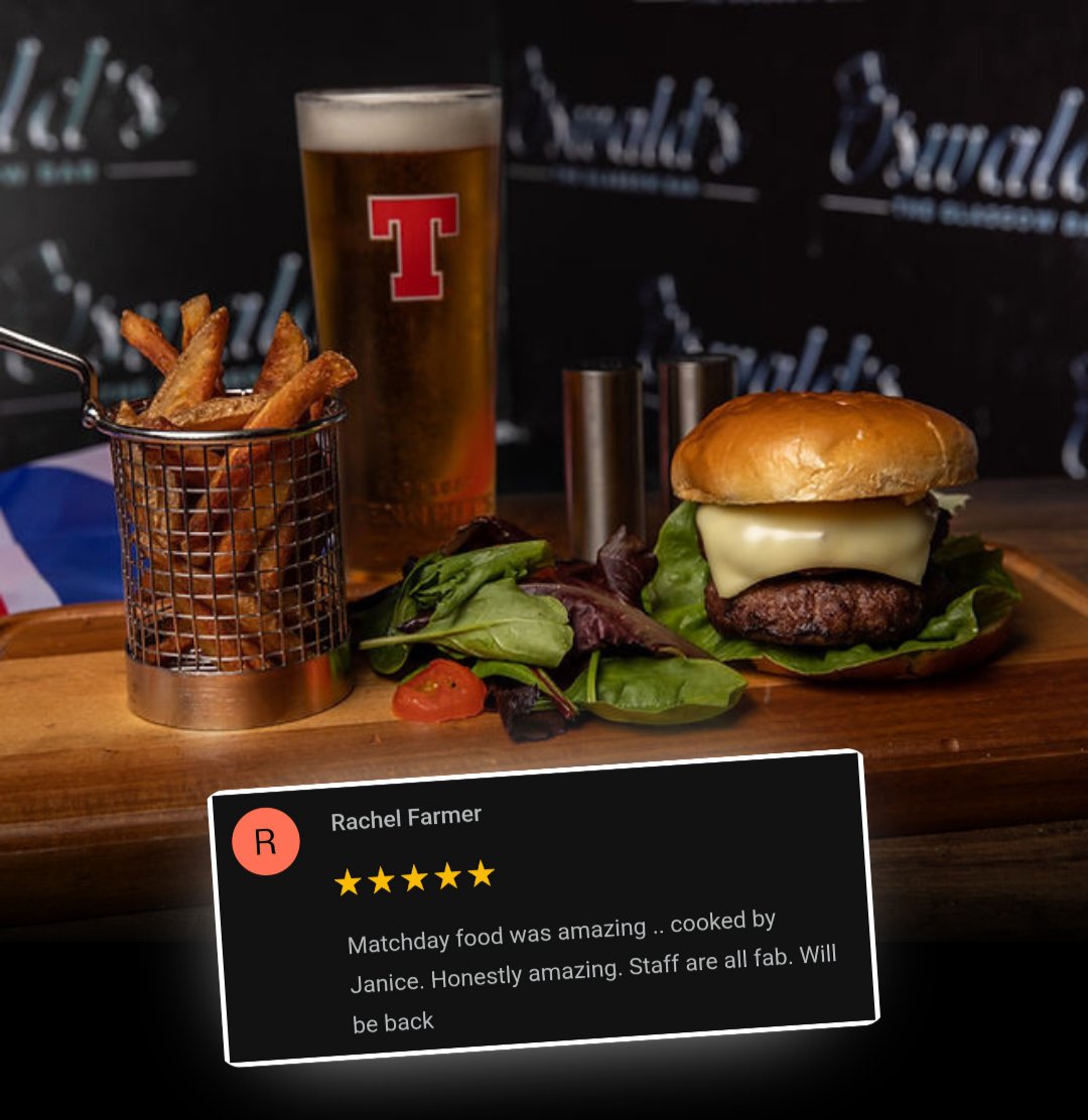 OswaldsBar's tweet photo. π Matchday Menu serving every game, 2 hours before kick off
From Bouncy Bouncy Burgers to Follow Follow Fries we have lots to suit everyone's taste
#thepeoplespub #matchdaymenu https://t.co/6kkfvyvvbU