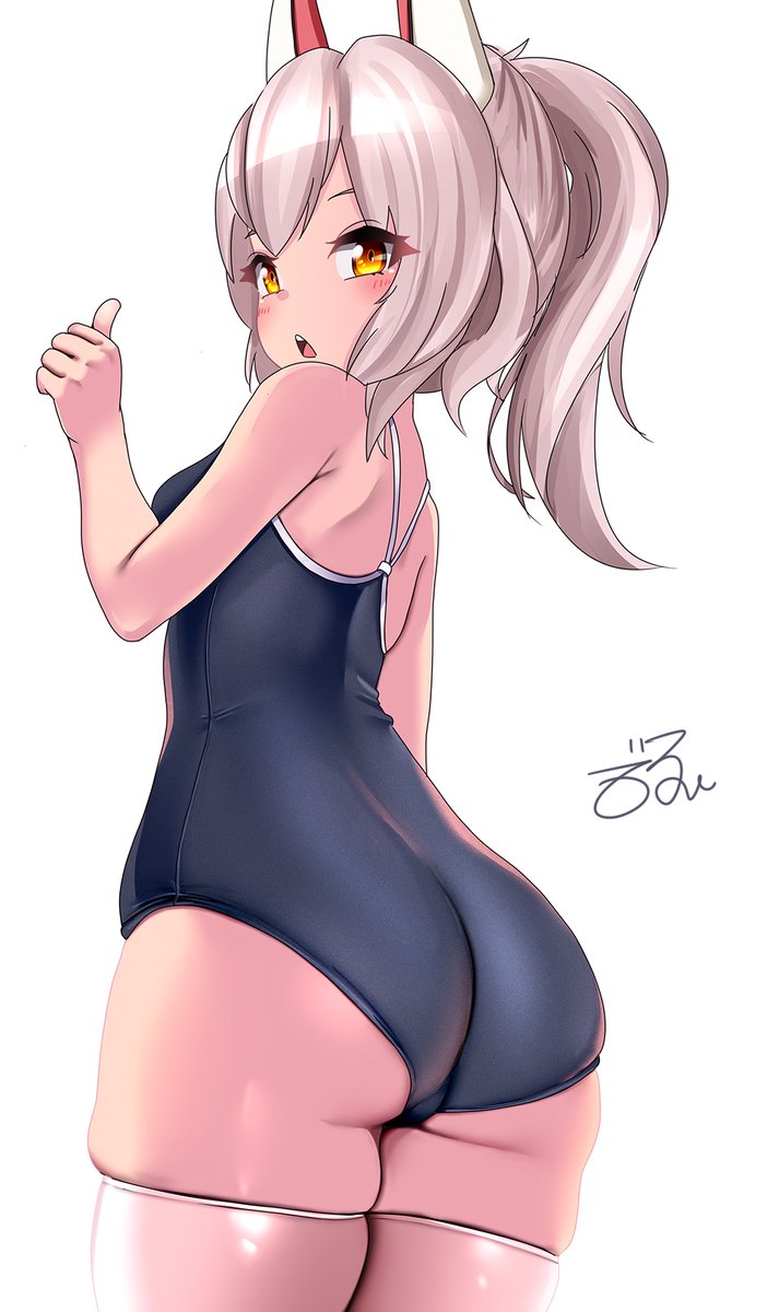 綾波(アズールレーン) 「綾波ちゃん進水日にはスク水をきるんだよ! 進水日おめでとう #綾波生誕祭2025」|デドルディのイラスト