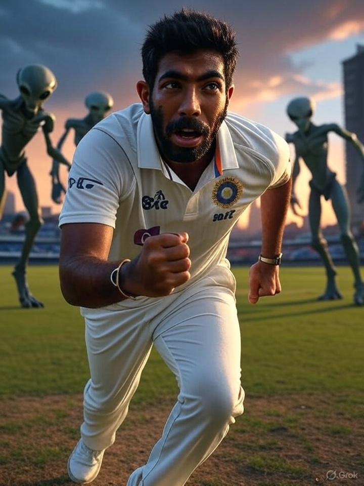 tusharsingh1702's tweet image. To everyone angry about Bumrah resting for the Aus ODI series-
we need to save him for the apocalypse! What if aliens challenge us to a cricket match to save Earth? We’ll need Bumrah at his absolute best then. Playing the WI series, Asia Cup, or IPL is just unnecessary risk